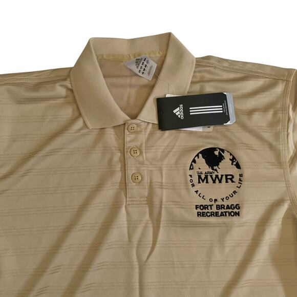 Adidas Men's Size S Climalite Short Sleeve U.S. NWR Fort Bragg Polo Shirt New - Picture 5 of 14